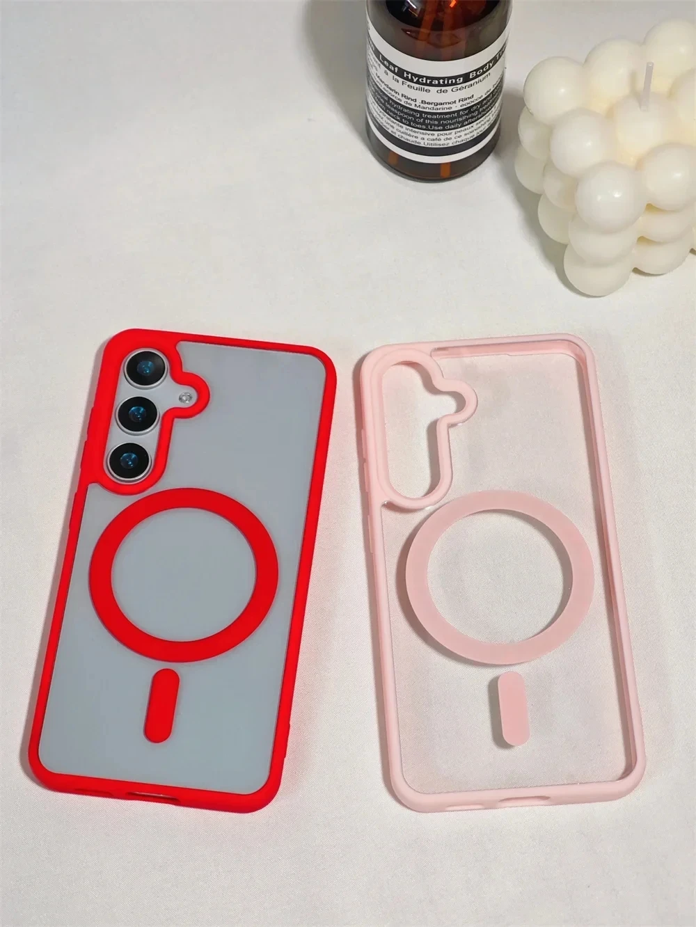 Frosted Magnetic Case with MagSafe Wireless Charger Protection