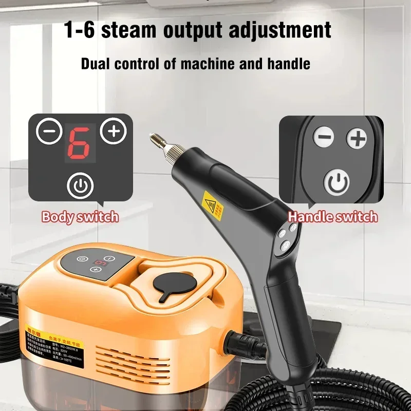 Portable Handheld Steam Cleaner 110V/220V Multifunctional High Temperature Steam Cleaning For Air Conditioner Kitchen Hood Car 3