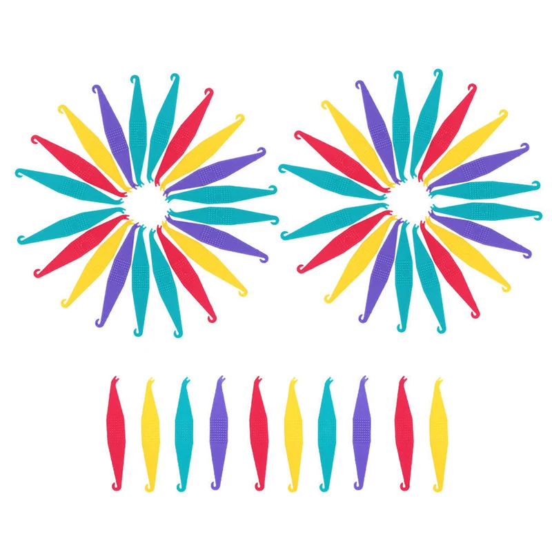

100Pcs Dental Orthodontic Elastic Placer Orthodontic Rubber Band Hook for Braces Assorted Color