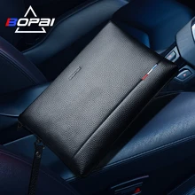  Bopai Men's Business Clutch Bag 2023 Fashion Casual Streetwear New Big Wallet Envelope Bag Men High Quality Leather Clutch Bags 