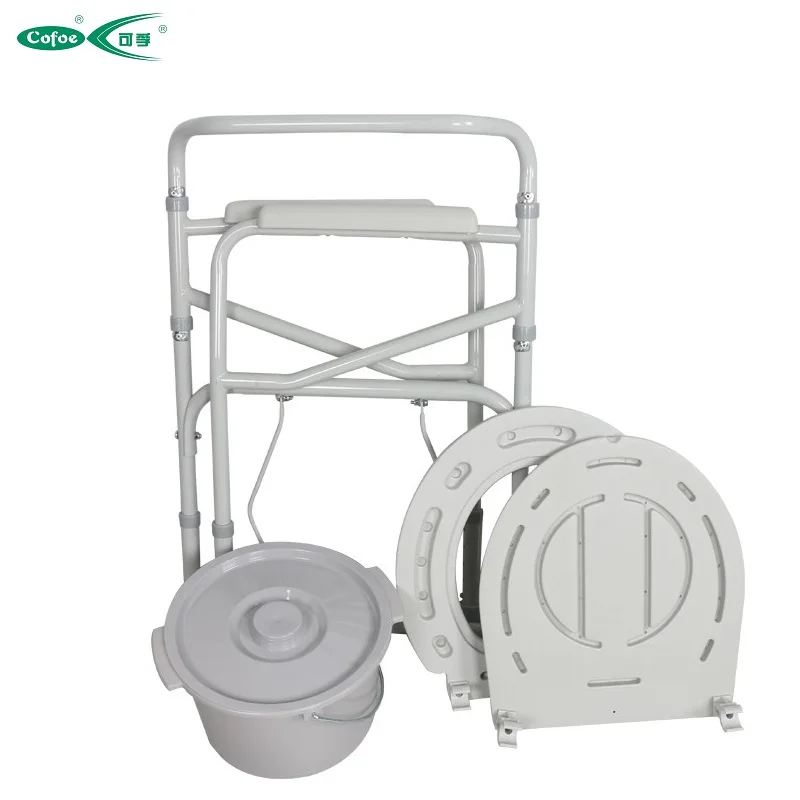 China Hot selling Hospital Folding Walker/Commode Chair Price/Potty Chair Adult portable toilet training chair 3