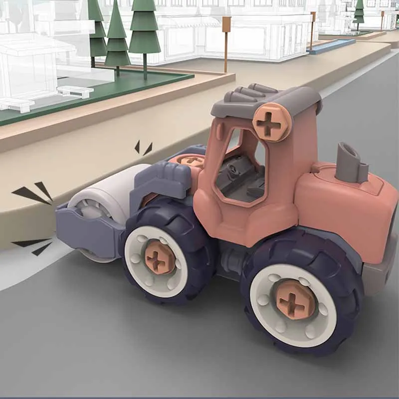 어린이 분해 조립 엔지니어링 차량 파기 차량, DIY 미니어처 자동차 모델, 교육용 어린이 소년 플라스틱 장난감