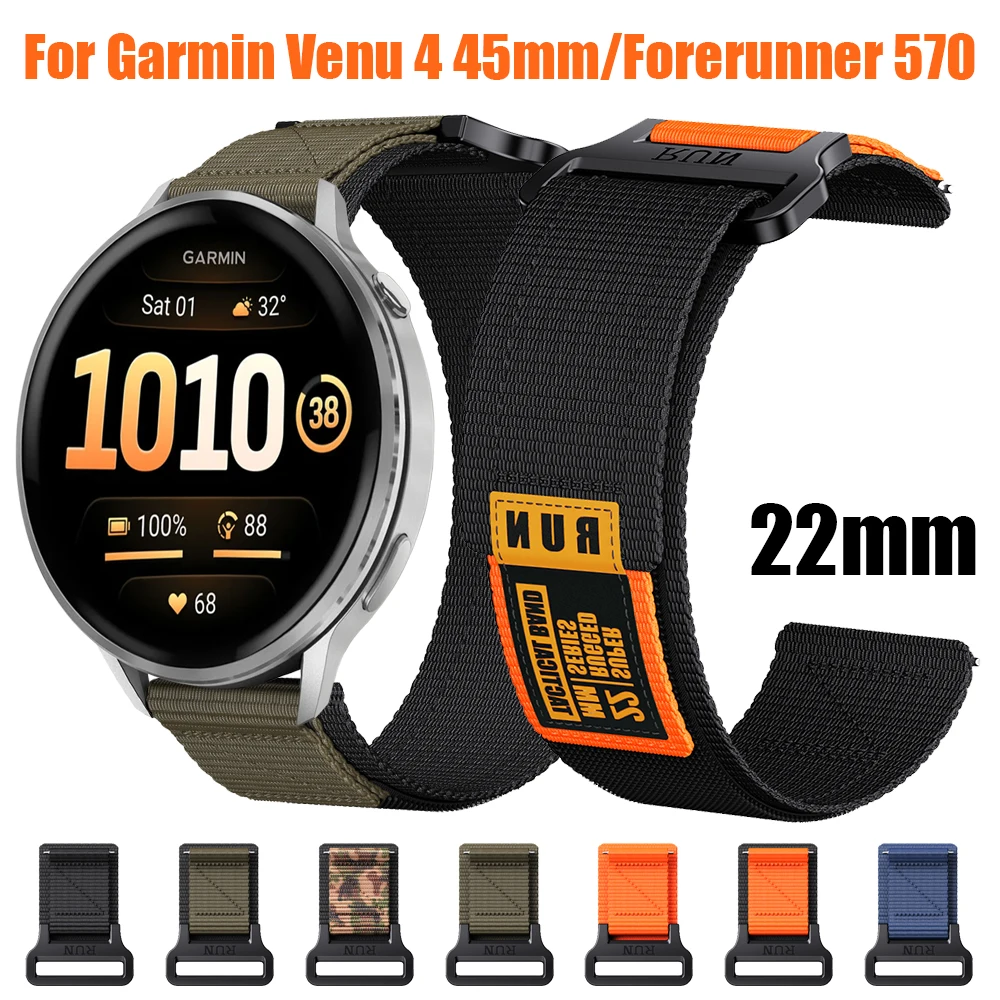 Versatile 22mm Nylon Watch Strap - Premium Replacement Band