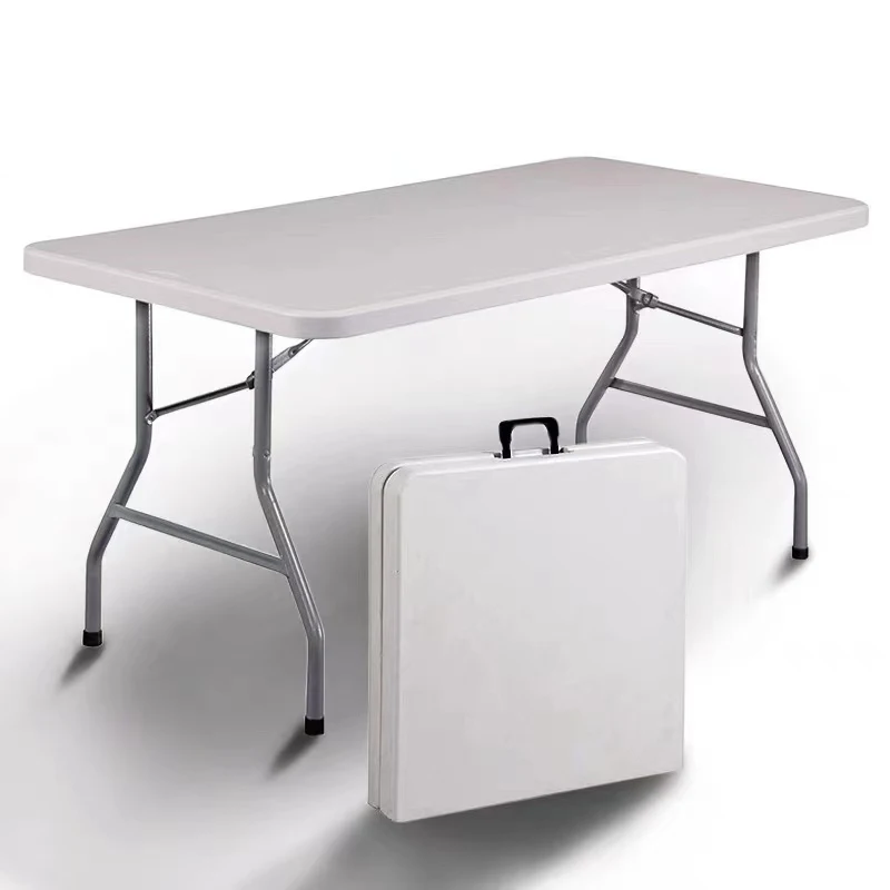 

Portable Foldable Table Camping Outdoor /Indoor Furniture With Handle Fold-in-Half Utility Foldable Tables For Picnic BBQ Party