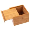 Bamboo Tissue Box Holder Storage Paper Box Tissue Box Cover Car Wood Napkins Holder Case Organizer Home Decoration 2