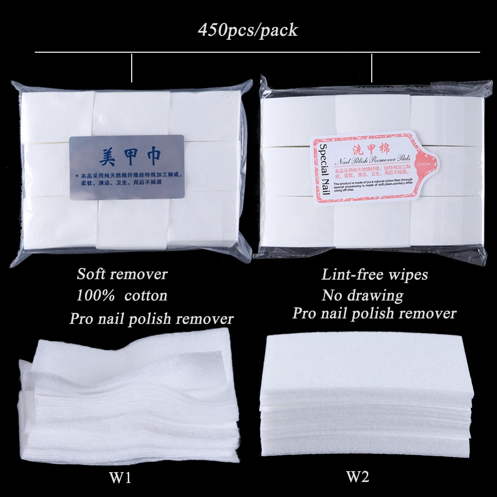 Nail Polish Remover 1 pack Gel Polish Remover Pad Nail Wipes Cleaning Lint Free Paper Pad Soak off Remover Manicure Cotton Napkins Wrap Tool CH957-1