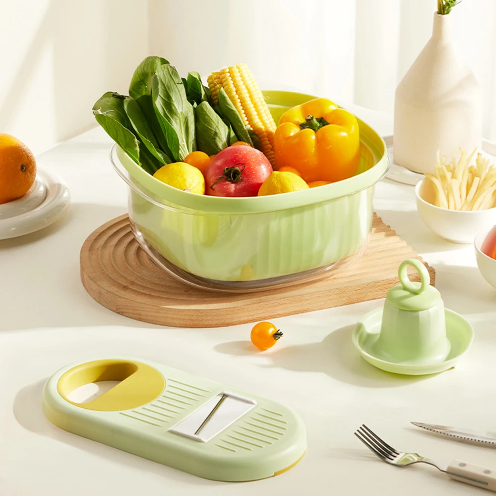 Multifunctional Shredder With Hand Protector Manual Wear Resistant Veggie Cutter For Carrots Radish Utensils for Kitchen Gadgets