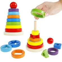 

Wooden Sorter Stacker Toy Early Educational Wooden Shape Matching Toy for Fine Motor Skills 3D Shape Matching Toy