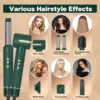 Wholesale 5 in 1 Hair Brushes High Speed 100,000rmp Hair Styler Straightener Electric Curling  Iron Air Blow Dryer 6