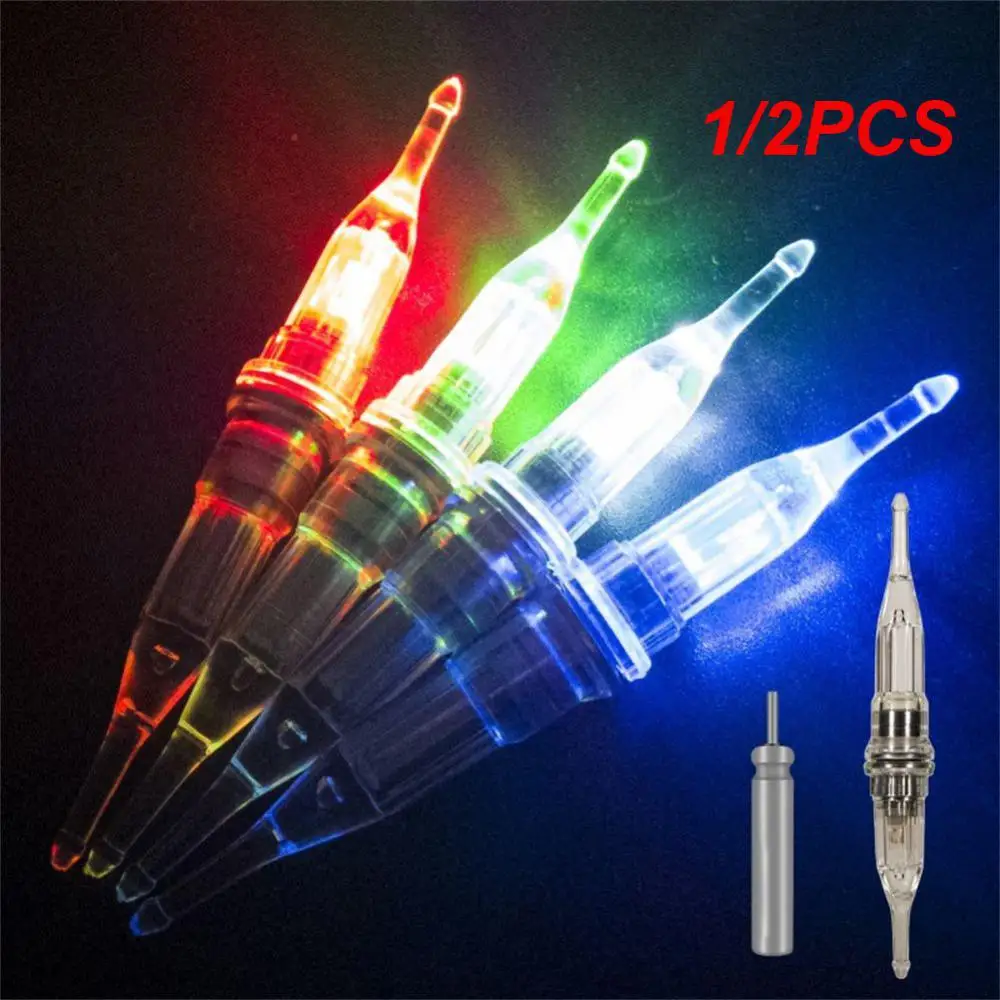 미니 LED 플래시 라이트, 딥 드롭 오징어 미끼 램프, 바다 액세서리, 물고기 유인 조명, 1 개, 2 개 색상