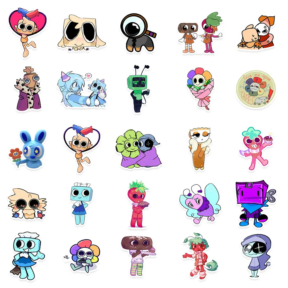 50 قطعة من ملصقات عالم Dandy الجديدة - ديكور محيطي...