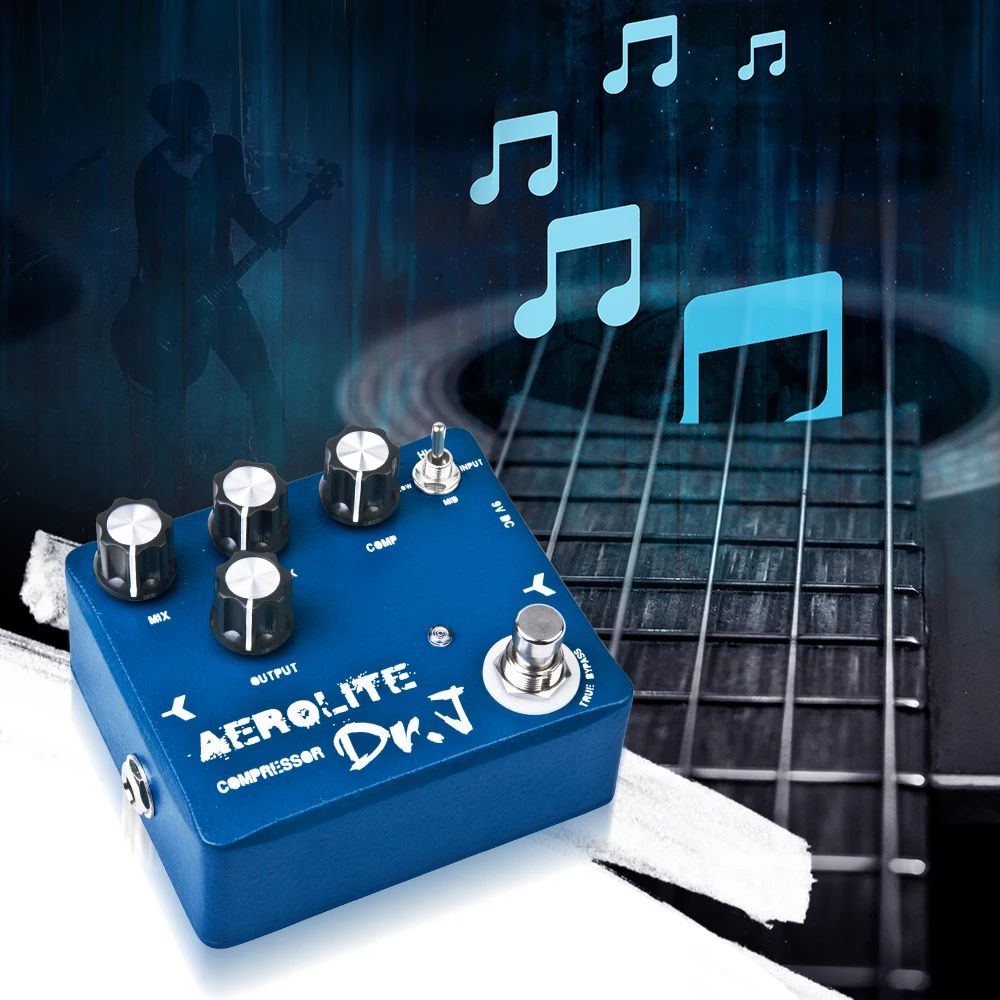 Dr. J Series D55 Compressor Guitar Pedal Greatest Compressor with Sustain Effect