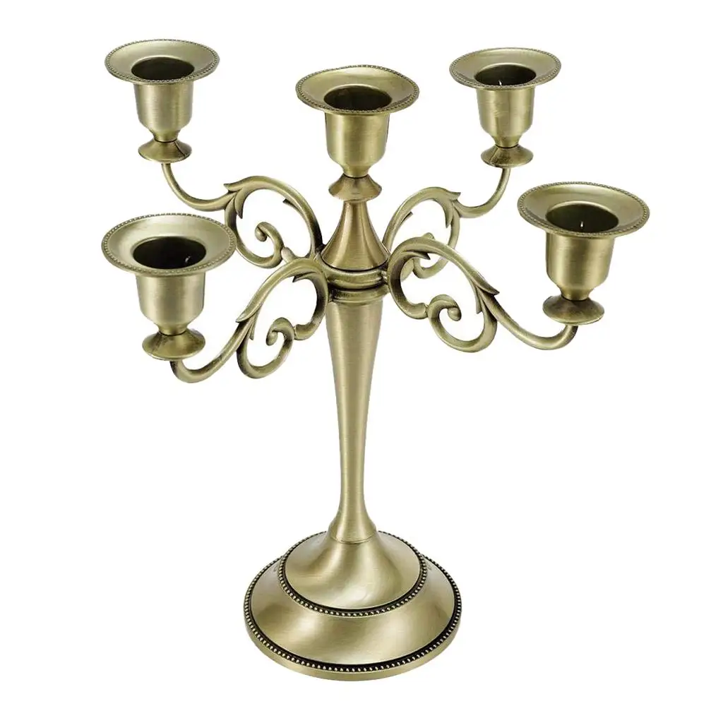 5 candles made from candelabra candle holder 10`` tall candlestick holder