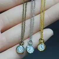 1:12 Miniature Dolls Accessorie Mini Vintage Pocket Watch Alloy Alarm Clock Model Kids Pretend Play Toy DIY Dollhouse Decoration 1