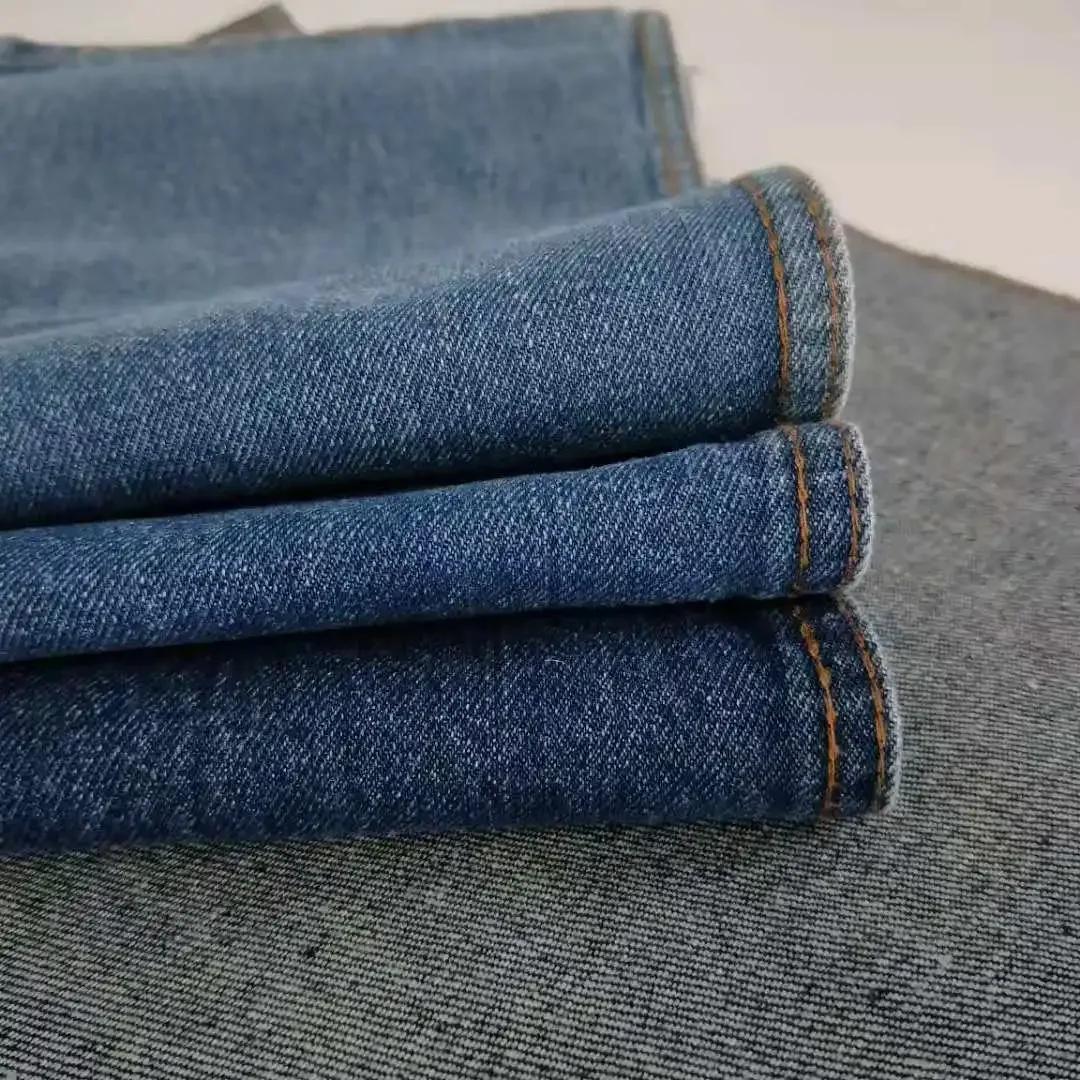 Cotton Denim Fabric for Shoes And Hats 10 Pieces Blue Black Diagonal Stripe Jeans Material Suitable for Men Women Children