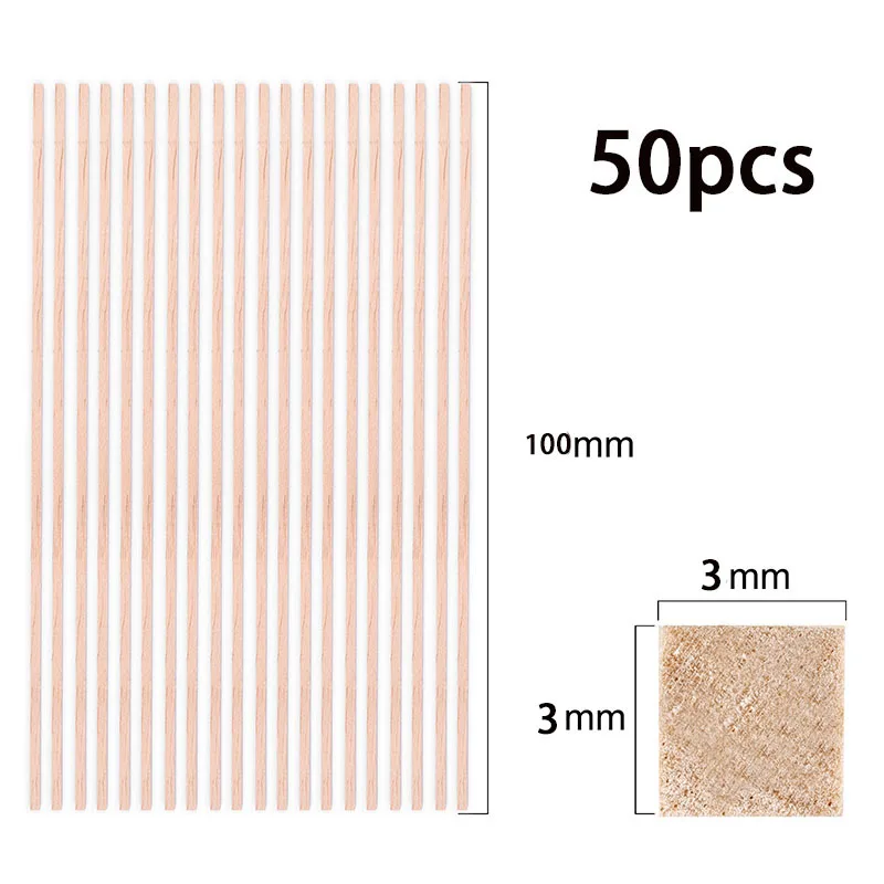 50pcs 3x3mm 100mm