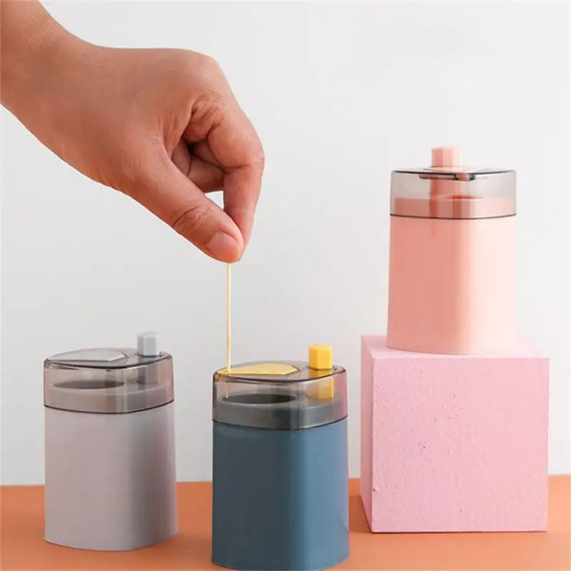 Pop-up Automatic Toothpick Dispenser Portable Plastic Toothpick Holder Container Creative Press Toothpick Storage Box Organizer