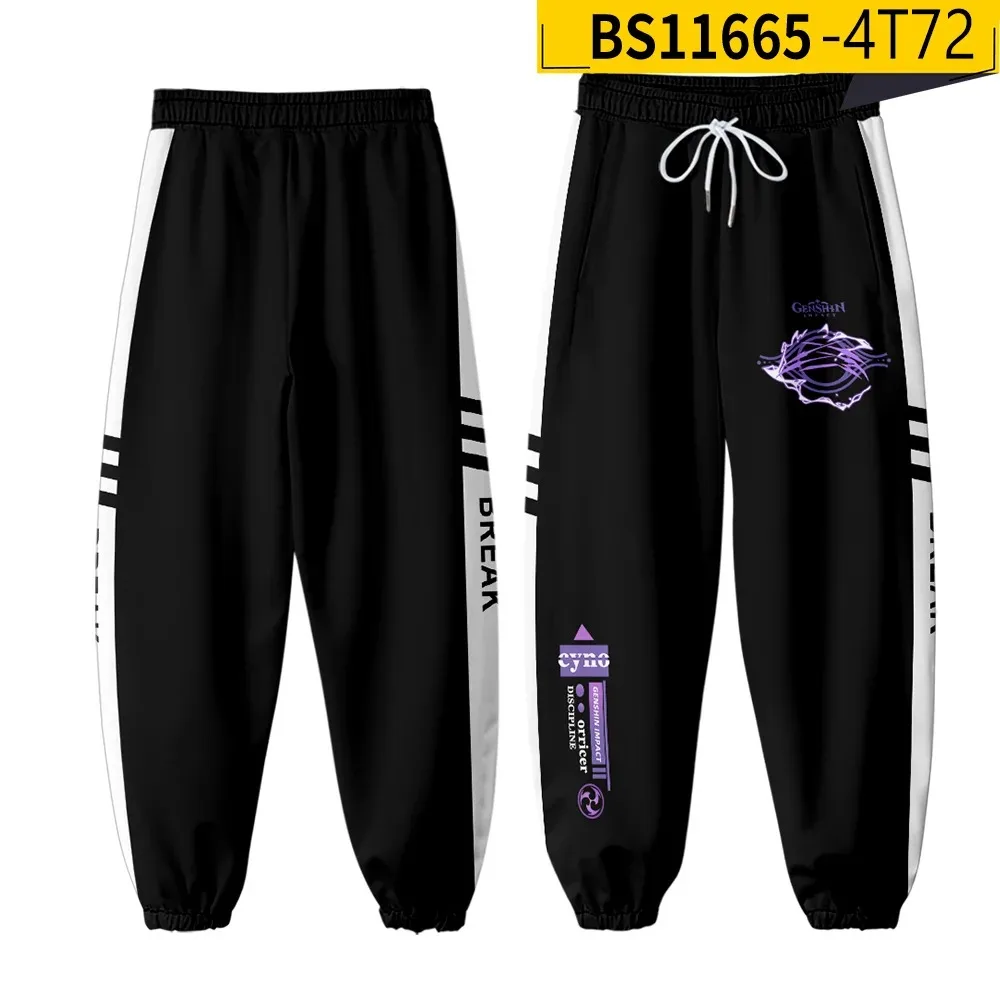 Hot Game Genshin Impact 3D Joggers Pants Men/Women Casual Trousers Hip Hop Sweatpants Cyno Cosplay Costumes Pantalon Homme 2024