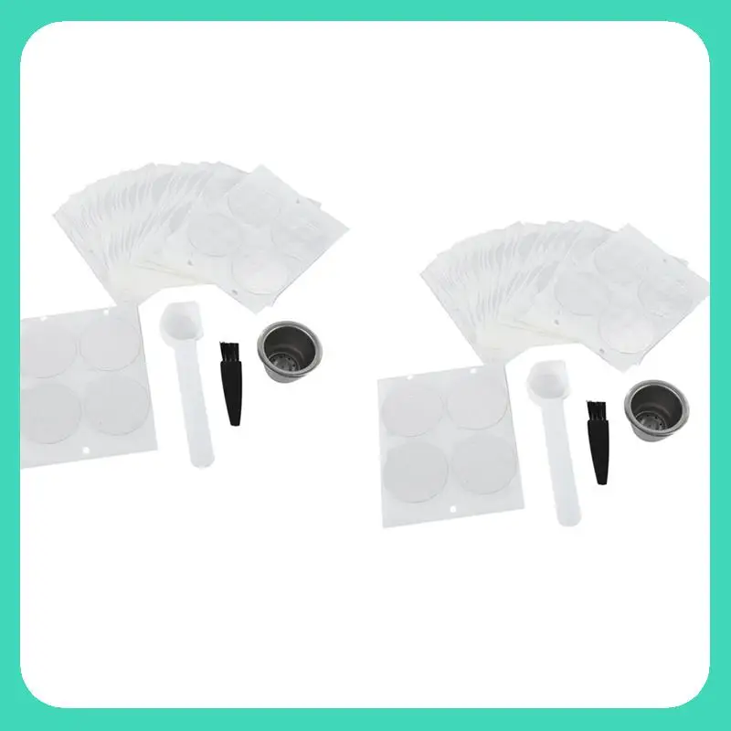 8 Pods 800 Seals Stainless Steel Refillable Nespresso Coffee Capsule Reusable For Nespresso Machine