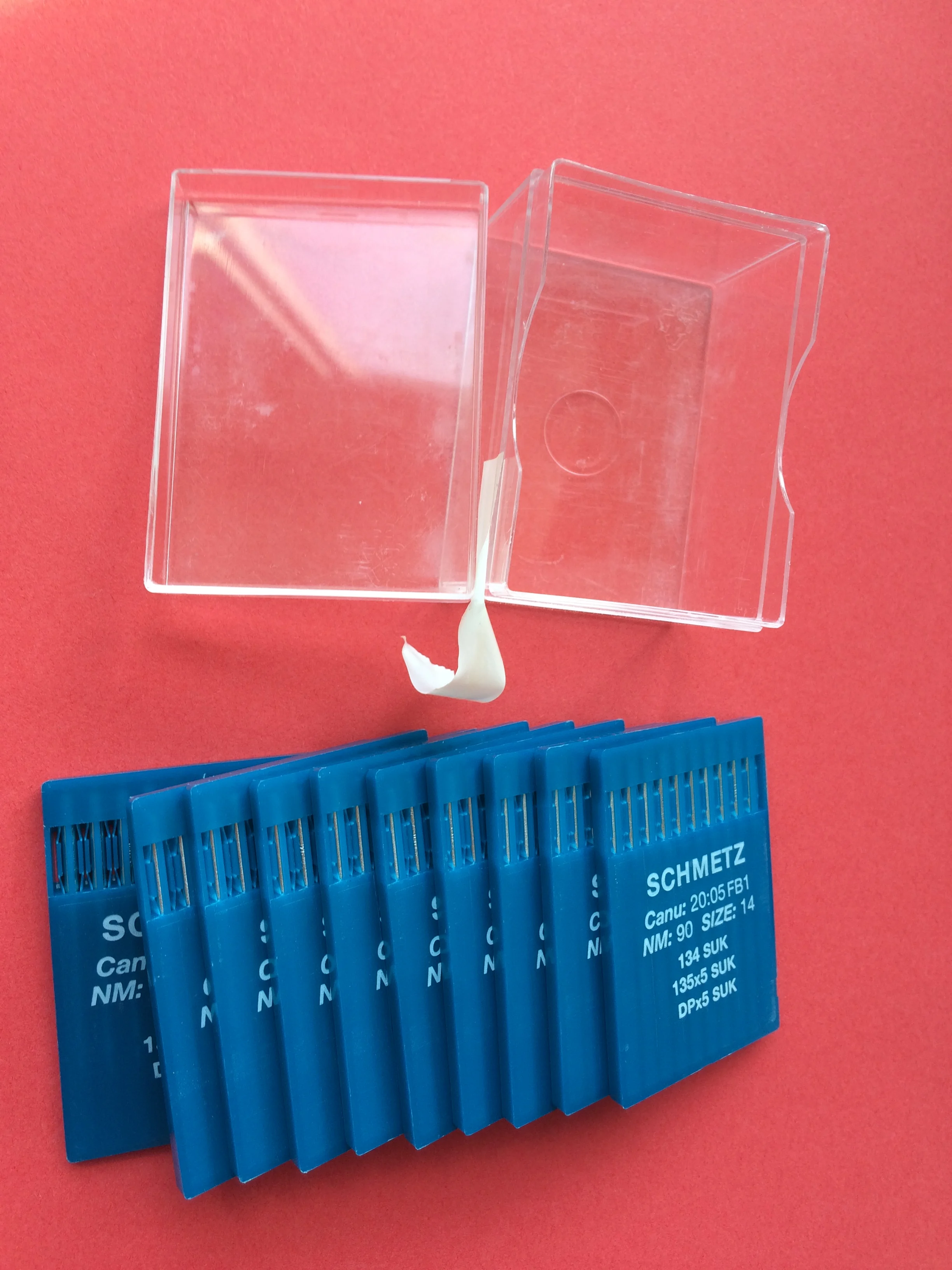 SCHMETZ 바늘, 135X5 SUK/134 SUK, 바늘 100개/로트, 산업용 지그재그 스티치/버튼홀/더블 니들 재봉틀용
