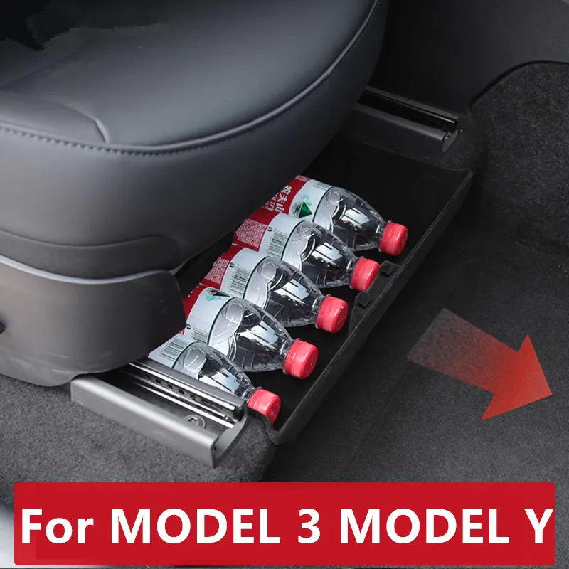 

For MODEL 3 MODEL Y The latest seat lower drawer storage box tool neatly stores the glove box High quality durable auto parts