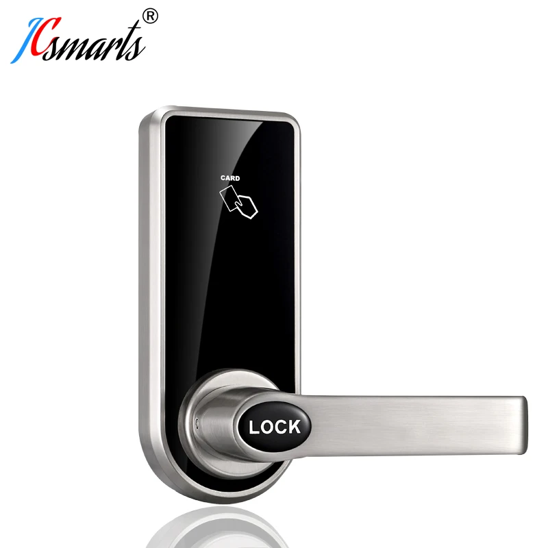 

Smart hotel door lock with Digital Card Key Unlock for wooden door
