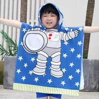 Cartoon Child Kid Hooded Cloak Infant Bathrob Baby Bath Towel Robe Cotton Newborn Wrap Blanket Boy Girl Beach Robe Dinosaur Cape 2