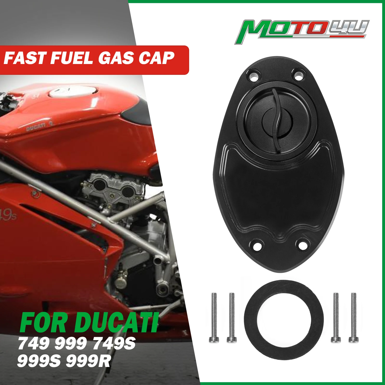 モトコルセ 燃料キャップ DUCATI 999 749 Valter Moto (バルターモト）タンクキャップ DUCATI 749/999 (03