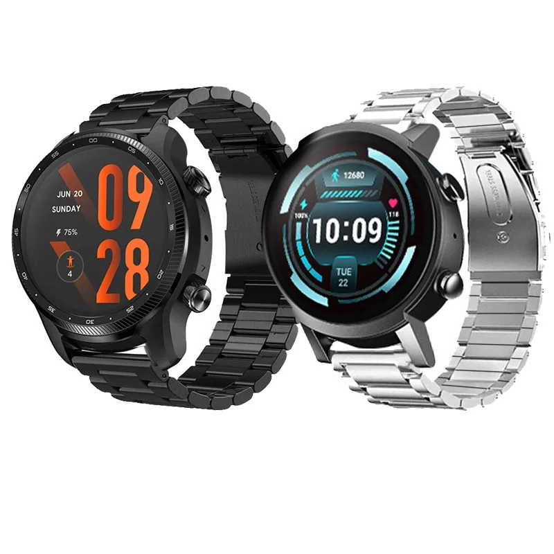 Compatibile per TicWatch Pro 3 Ultra Band Giaogor Cinghie di ricambio in metallo in acciaio inox a sgancio rapido Compatibile con TicWatch Pro 3 Ultra GPS Smartwatch 2021 Acciaio inossidabile metallo
