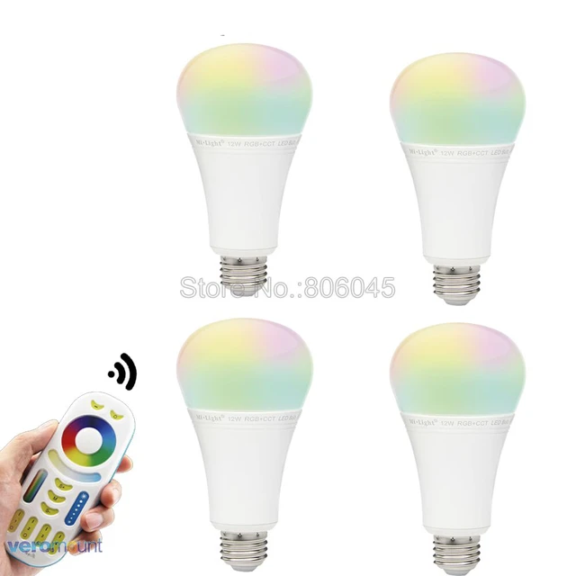 MiBoxer LED Lamp 12W RGB+CCT LED Bulbs Light Dimmable E27