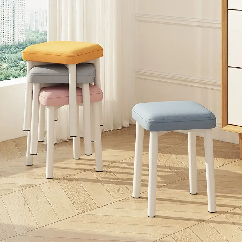 

Camping Stackable Vanity Chair Portable Yellow Outdoor Children Makeup Stool Hallway Office Tabouret Salon Bedroom Furniture