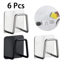 Porte-éponge d'évier de cuisine porte-éponge en acier inoxydable porte-éponge de cuisine accessoires d'évier organisateur sous évier SNJ003 1