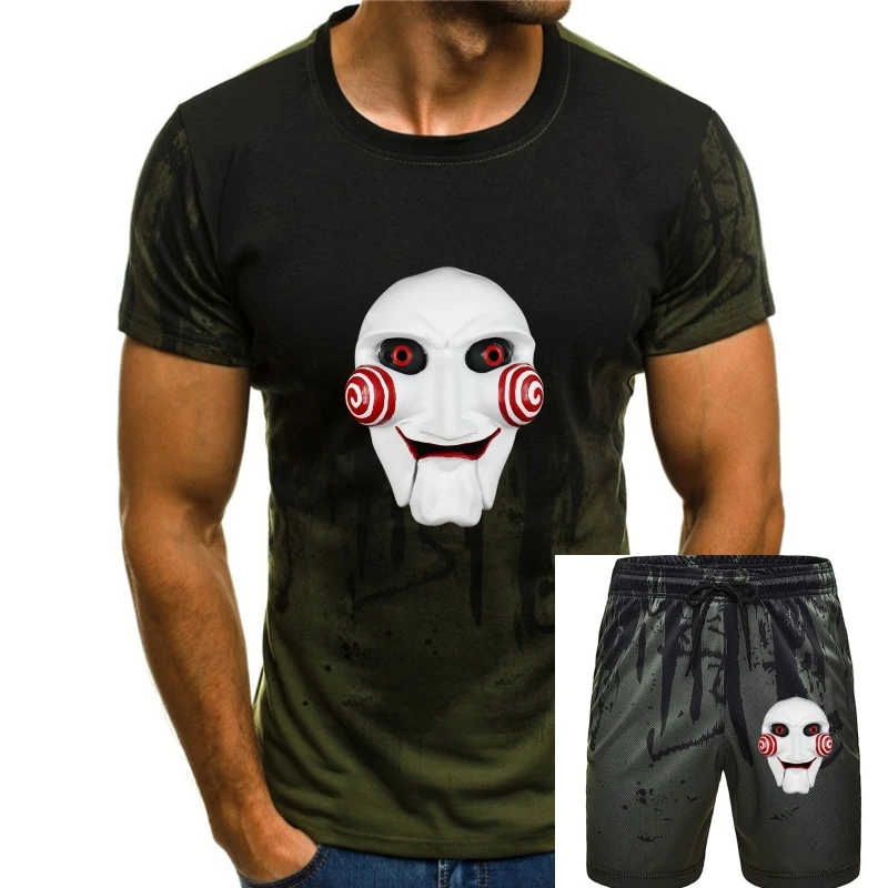 

Men T shirt SAW Mask SAW Movie Jigsaw Inspired Design Top Shirts For Leisure Printed T Shirts summer fashion women