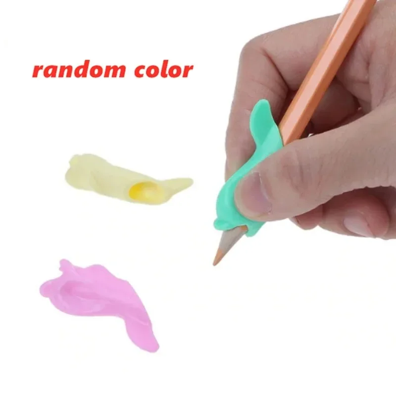 3-12 stücke Kinder Schreiben Bleistift Stift Halter Kinder Lernen Praxis Silikon Stift Hilfe Grip Haltung Korrektur Gerät für studenten – Detail 10