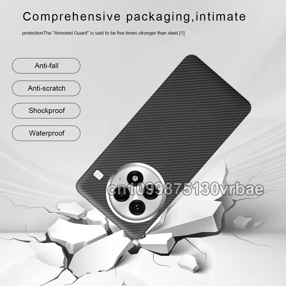 Ultra-Thin Aramid Kevlar Carbon Fiber MagSafe Case - Slim, Lightweight, Black with Red Accents