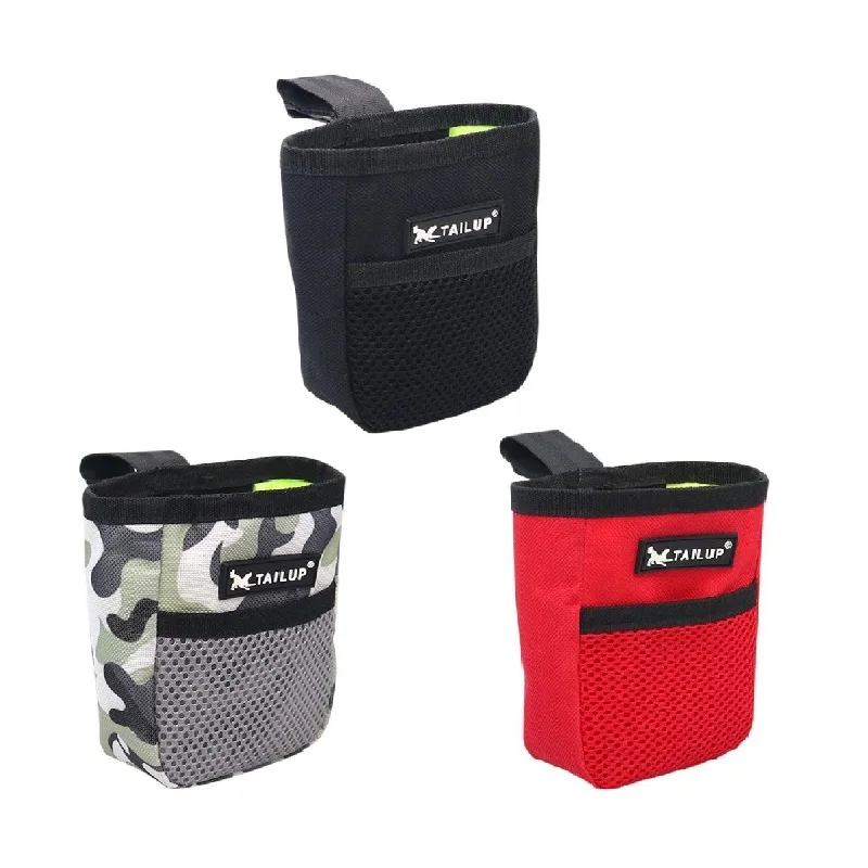 Dog Training Treat Pouch Large Opening Bag with Mesh Wall Waist Belt Clip Pocket Doggie Puppy Snack Bait Reward Storage Holder