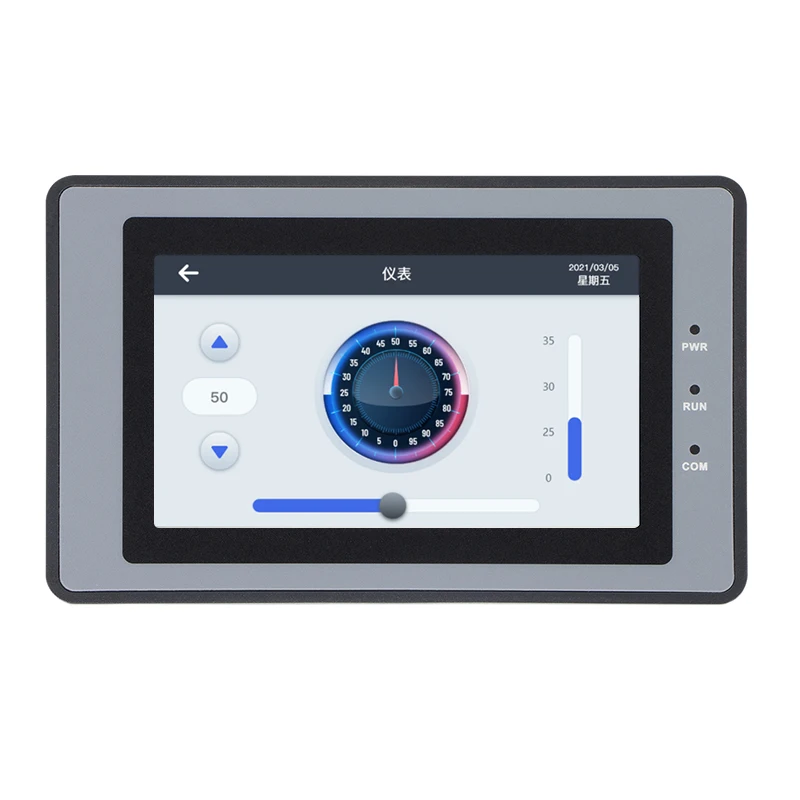 Tela Táctil do Osm-tft Lcd para o Controle Industrial Plc Programável Rs485 232 ou 422 Uma Comunicação Dc1030v Hmi 43 Dentro