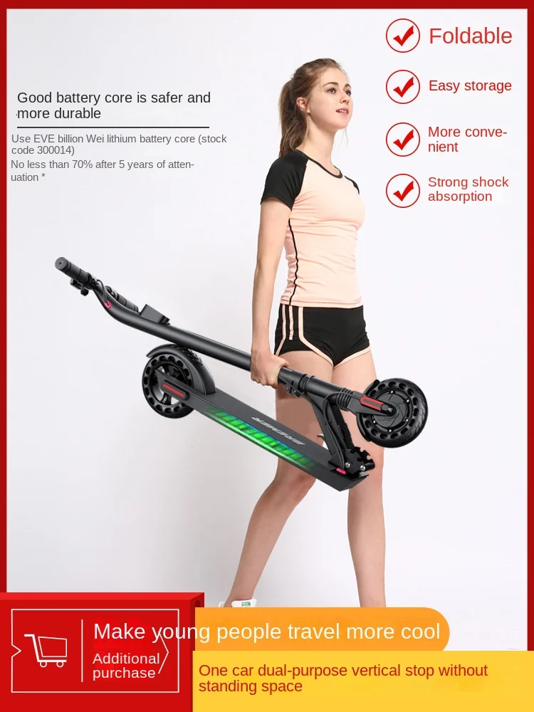 XK Electric Scooter Mount Folding Small Station Cycling Adult Power Car Two-Wheel Mini аккумулятор kingma mini v mount 155wh km vk155