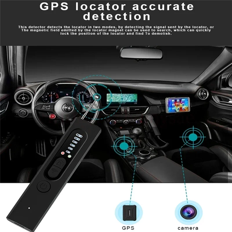 Smart Detector GPS Tracker RF Wireless Signal Scanner For Home Office Travel Full Range Camera Finder Anti Bug Listening Device