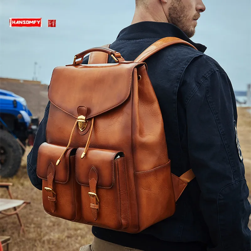 Moto Large Backpack, Large Leather Backpack