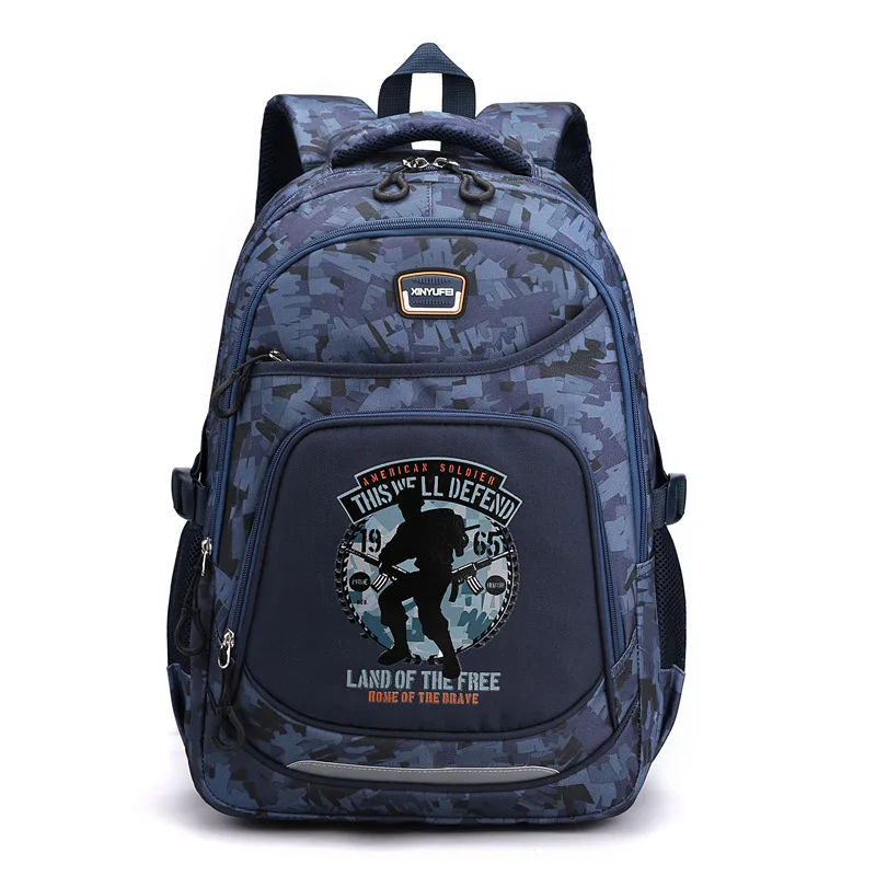 

Camouflage Children School Bag for Boys Nylon Waterproof Large Capacity Backpacks Kids Satchels Primary School Mochilas Teenager