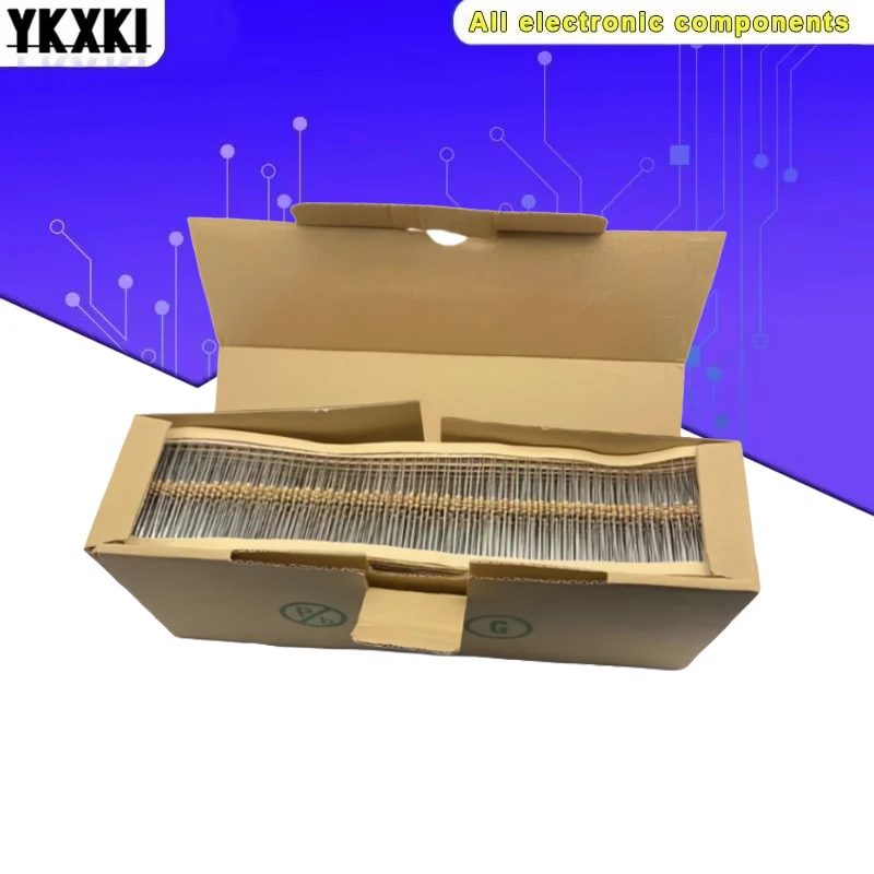 50PCS 5% 1/2W Carbon Film Resistors 100R 220R 1K 1.5K 2.2K 4.7K 10K 22K 47K 100K 100 220 1K5 2K2 4K7 Ohm New Resistance 1R~1M