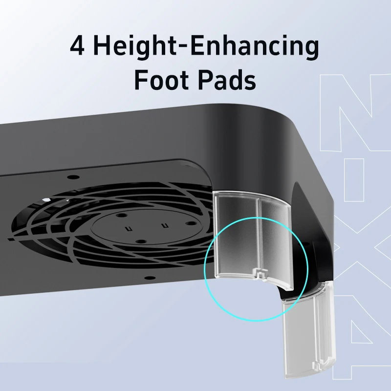 Warvank Z-X4 router/mini host radiator Silent dual fan USB interface design Heightened bracket Dual fan cooling base