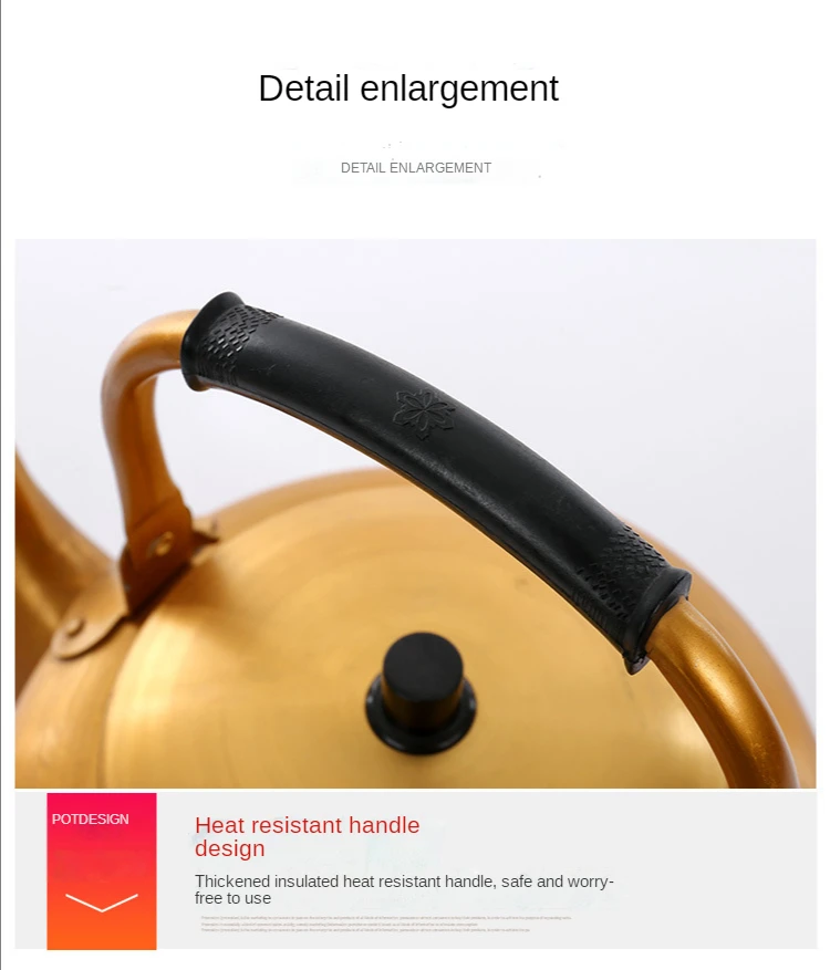 Generic Gold Aluminum Kettle Household Kettle Gas Stove Kettle Jumia