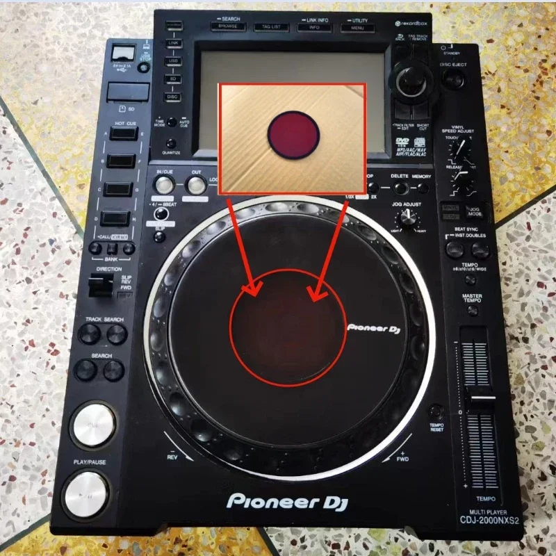 Pioneer Cdj2000 900 850 Xdj1000 Disc Turntable round Screen Glass Decorative Film Dah2609
