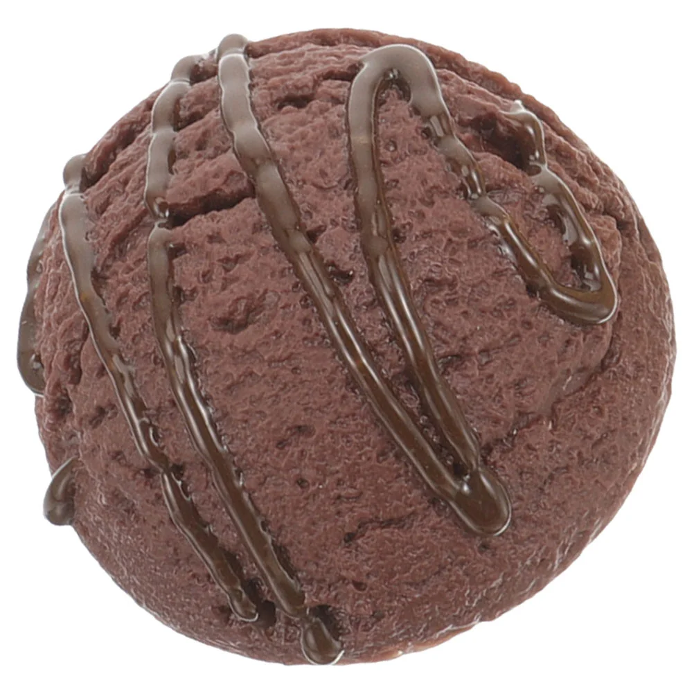 Ice Cream Balls Fake Artificial Ice Cream Scoop Decoration Fake Dessert Model Fake Ice Cream Scoop Decoration