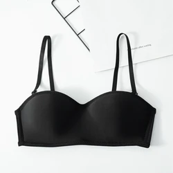 Convertible Strapless Wire - Free Seamless Invisible Bra - Anti - Slip & Comfortable Fit - 85B (Black)