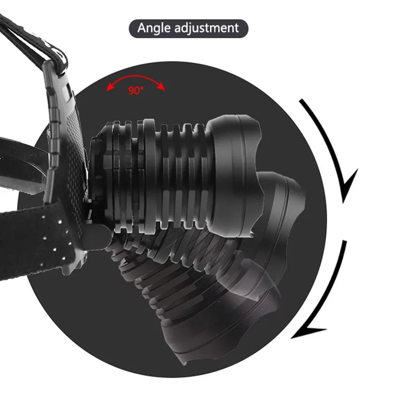 Zk20 LED/강력한/자전거 헤드라이트/헤드램프/토치 18650 배터리 사냥/낚시/캠핑용 랜턴 LED 충전식 방수