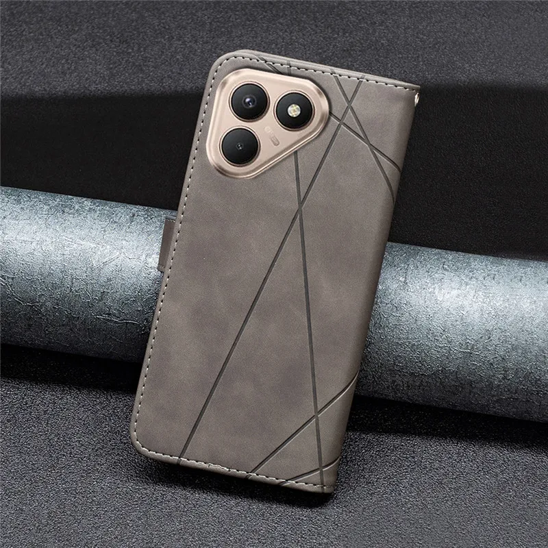 Geometric Flip Leather Wallet Phone Case - Premium Cover & Bag Accessory