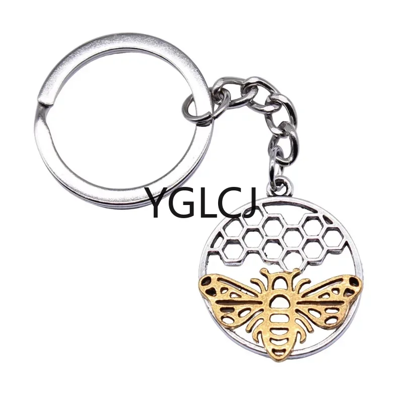 

Fashion Jewelry Zinc Alloy Pendant Keychain Vintage Bee Nest Popular Gifts